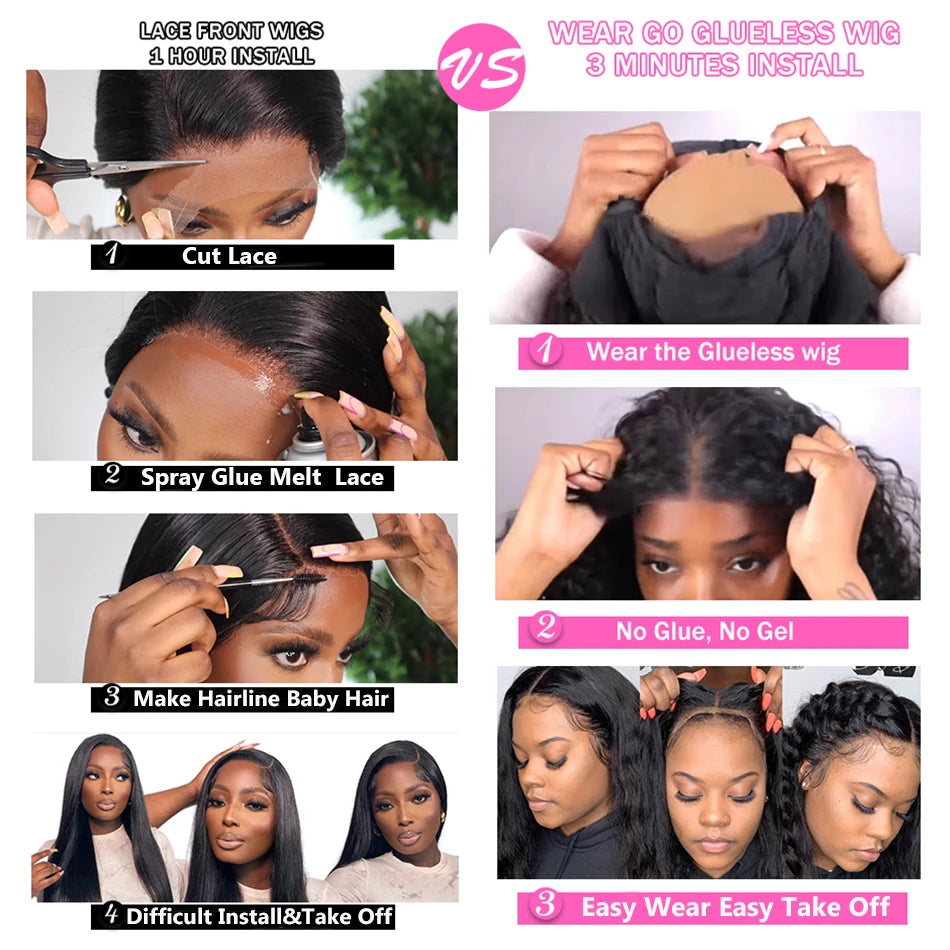 Pre-Cut HD Glueless Wig - 210% Density