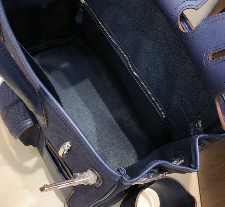 Structured Leather Cargo Tote