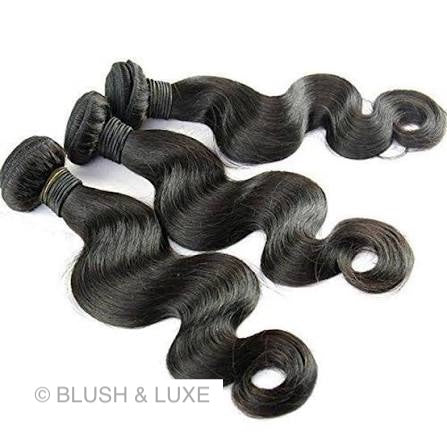 Premium Raw Body Wave Virgin Human Hair Bundles - 3 bundle set