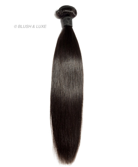 Premium Raw Silk-Straight Human Hair Bundles