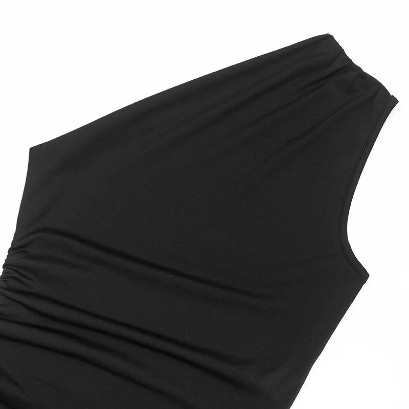 Off-Shoulder Sheer Maxi Dress – Backless Evening Gown