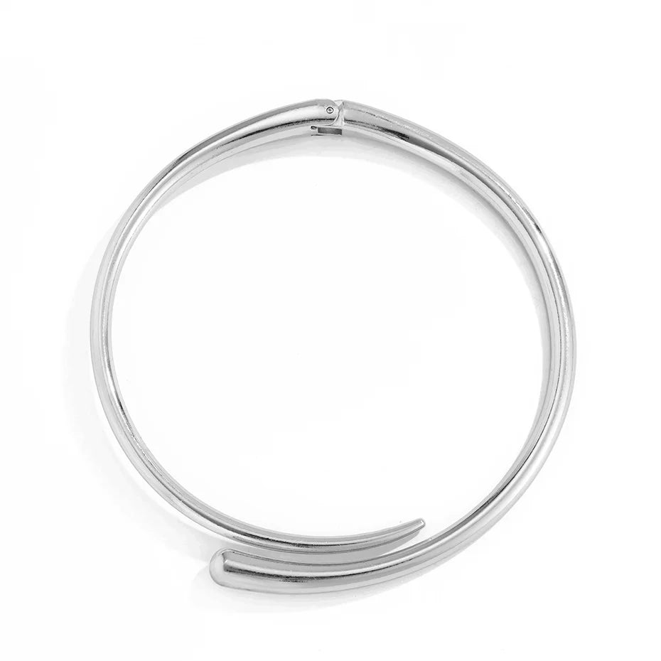 Punk Water Drop Bridal Set – Torques Choker, Cuff Bangle & Adjustable Rings