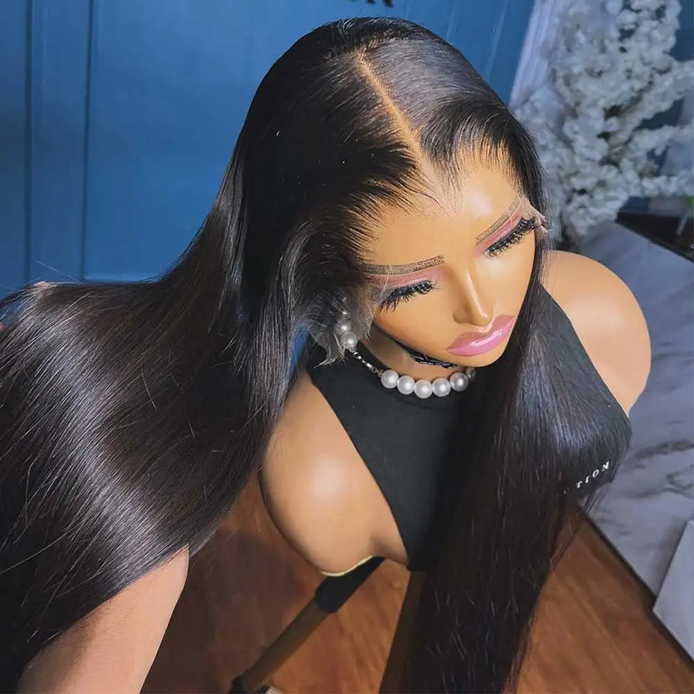 40-42 Inch Bone Straight Wig - 13x4/13x6 HD Lace 220-250% Density