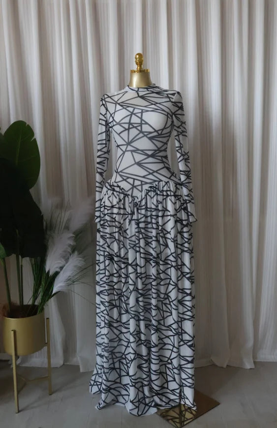 Printed Maxi Dress