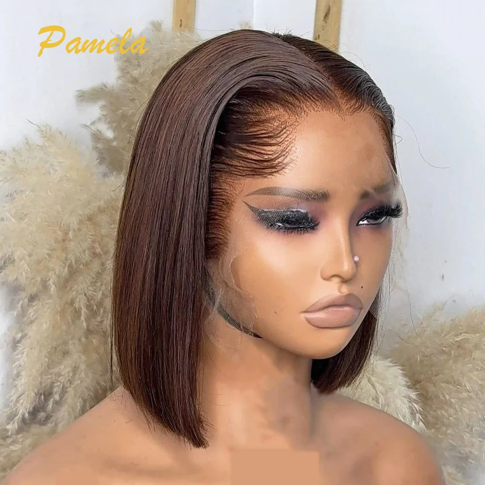 Lagos Hairline Bob Wig - Bone Straight 13x4 Lace Glueless 200-300% Density