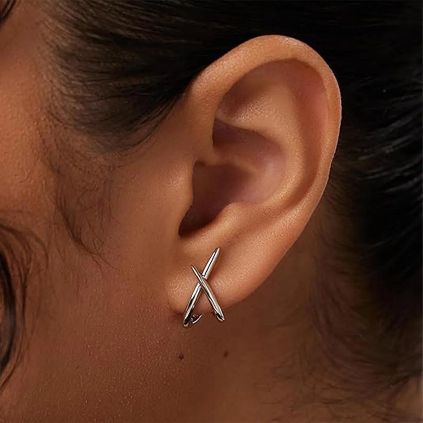 Geometric Ball Stud Earrings – Stainless Steel Gold & Silver