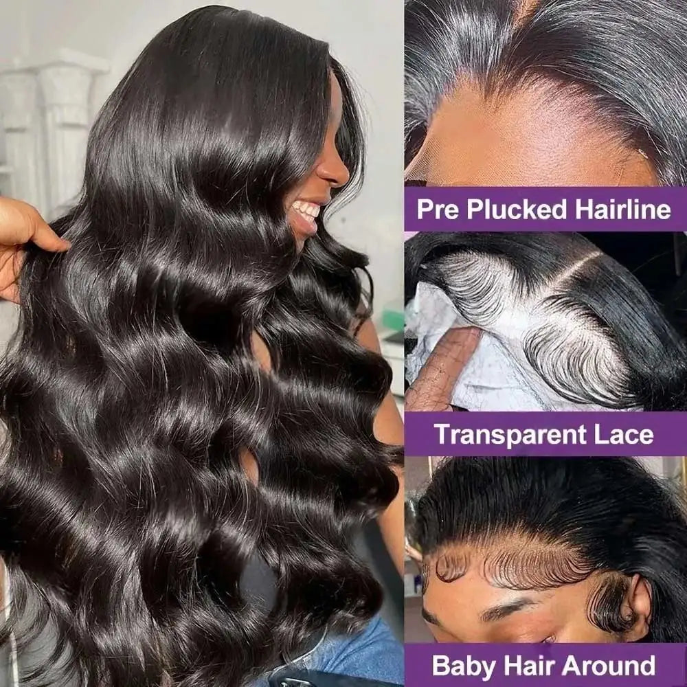 Body Wave Lace Front Wig - 13x6/13x4/5x5 Glueless 180-250% Density