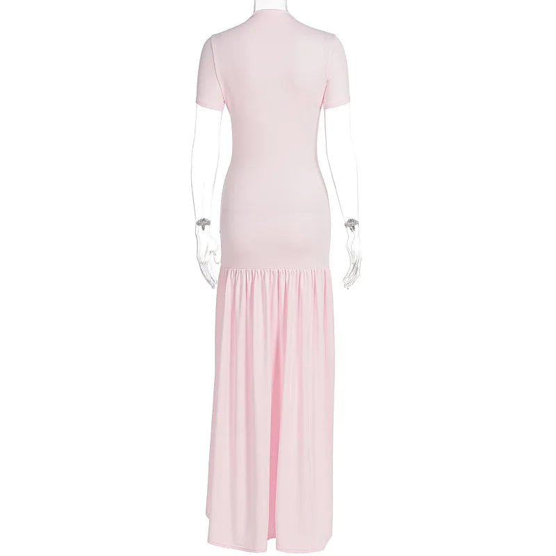 Ruffle Hem Maxi Dress