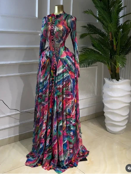 Big Swing Tie Dye Maxi Dress – Floor-Length Beach & Evening Dress