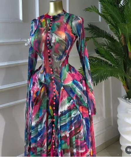 Big Swing Tie Dye Maxi Dress – Floor-Length Beach & Evening Dress