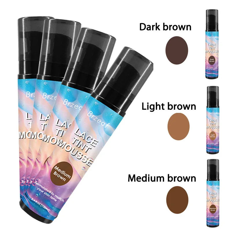 Lace Wig Styling Kit – Tint Spray, Mousse & Adhesive Collection