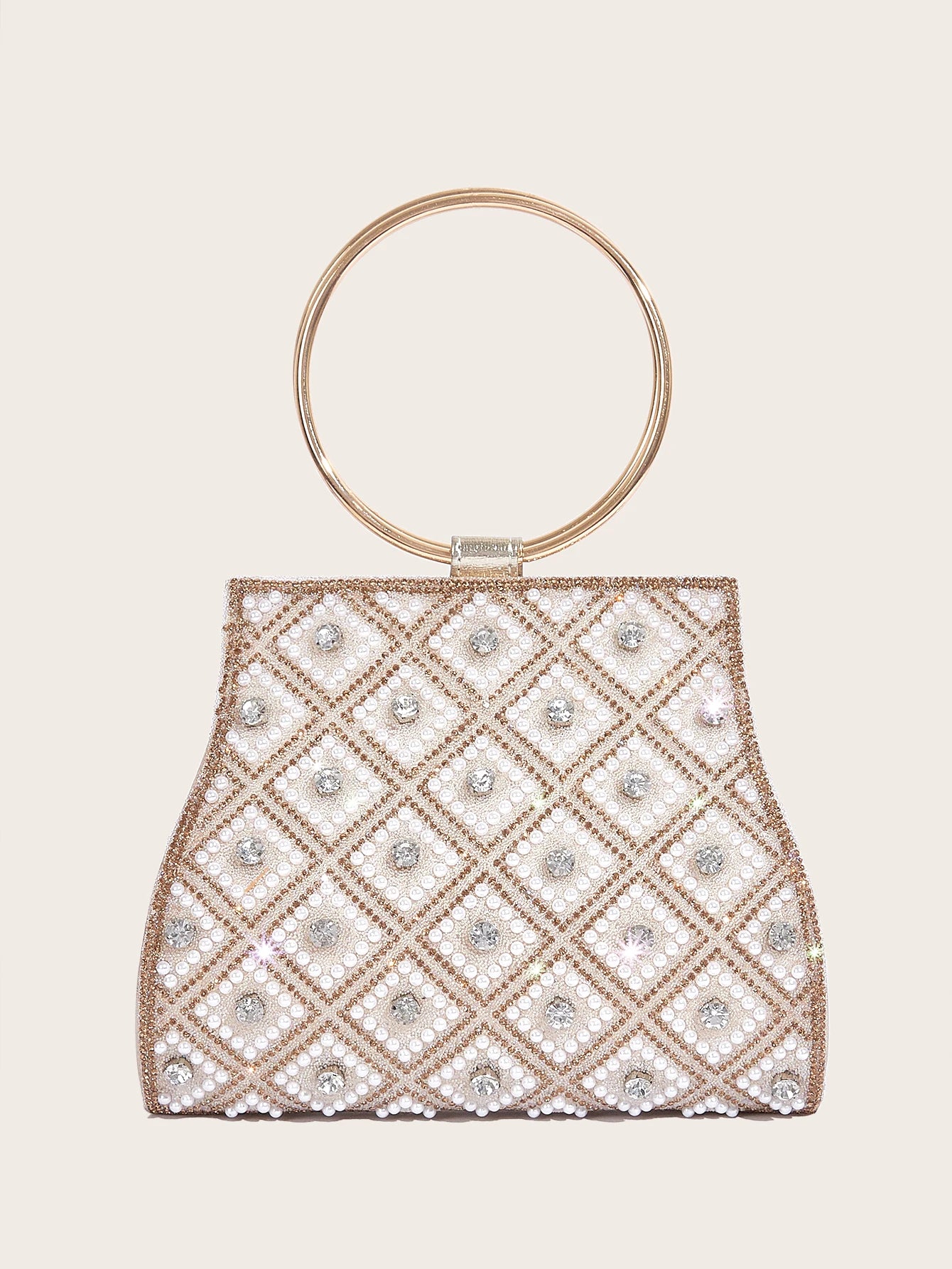 Diamond Rhinestone Evening Bag – Bridal Stone Clutch Purse