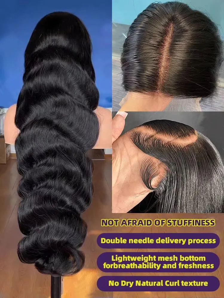 Luxe 30-40 Inch Body Wave Wig - 13x4/13x6 HD Lace Glueless Brazilian Hair