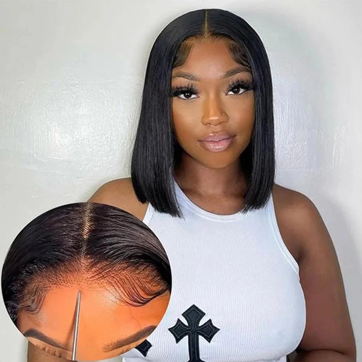 Straight Bob Wig - Glueless 4x4 Lace