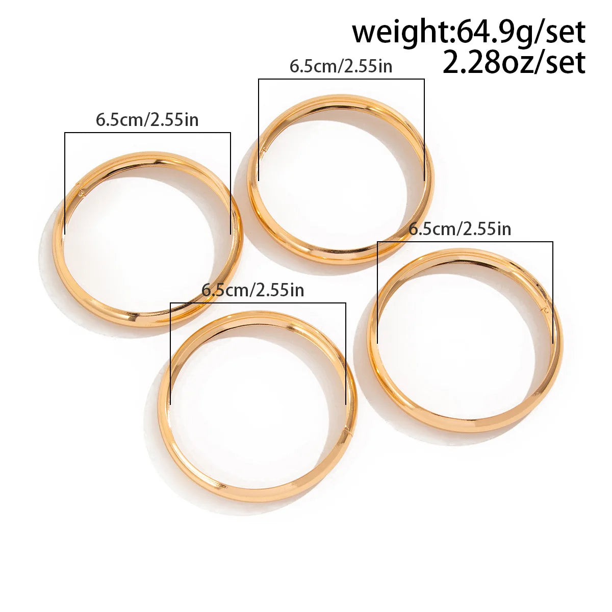 Luxe Twisted Texture Stacking Bangle Set (8 Pieces)