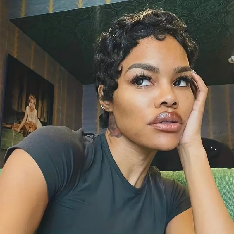 Curly Pixie Cut Wig - Bold & Beautiful Human Hair
