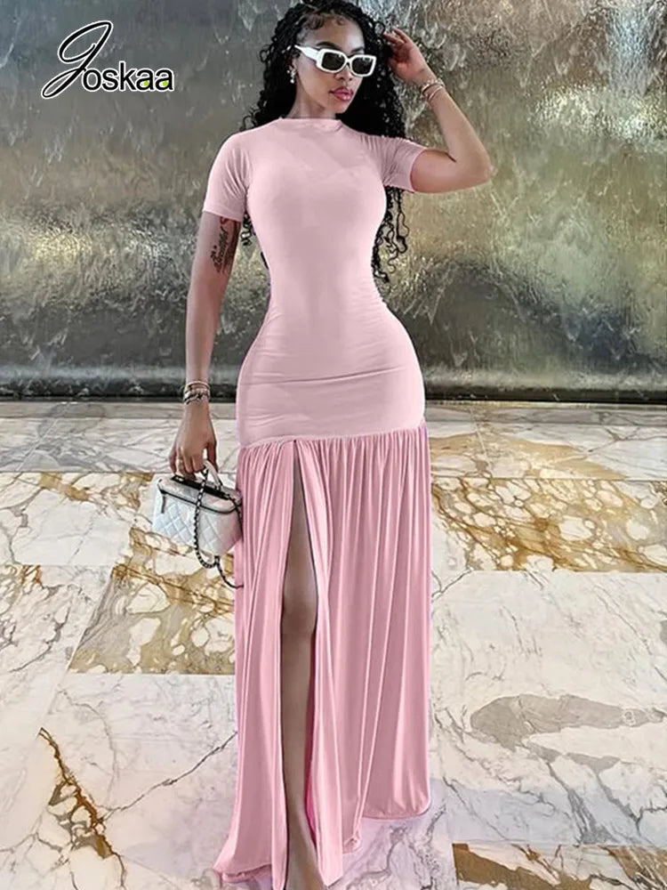 Ruffle Hem Maxi Dress