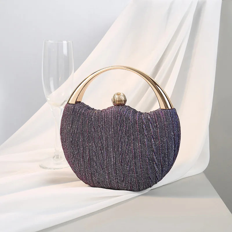 Shiny Diamond Tassel Clutch – Luxury Evening Handbag