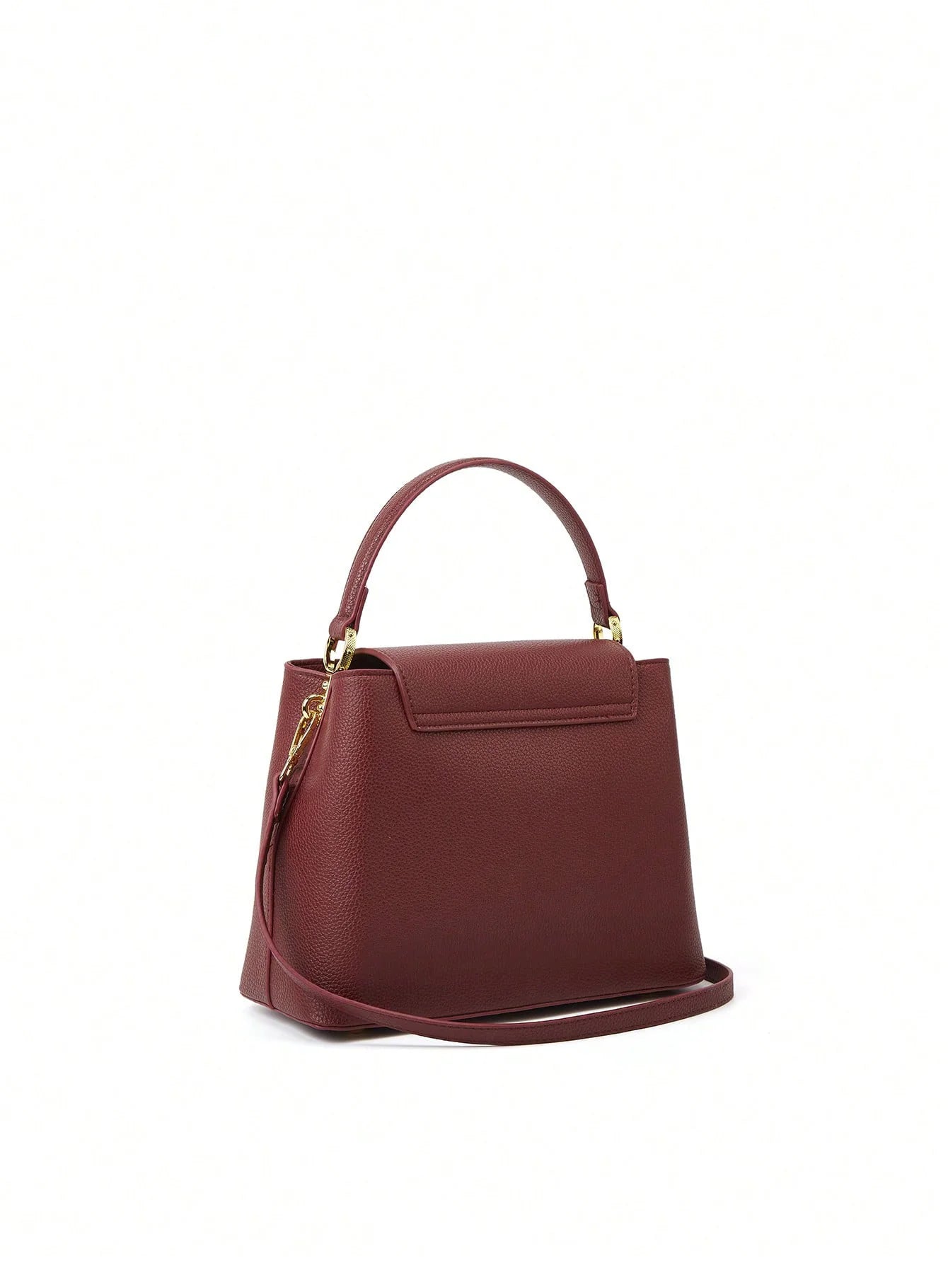 Luxe V-Detail Bucket Satchel – Women’s Shoulder Bag