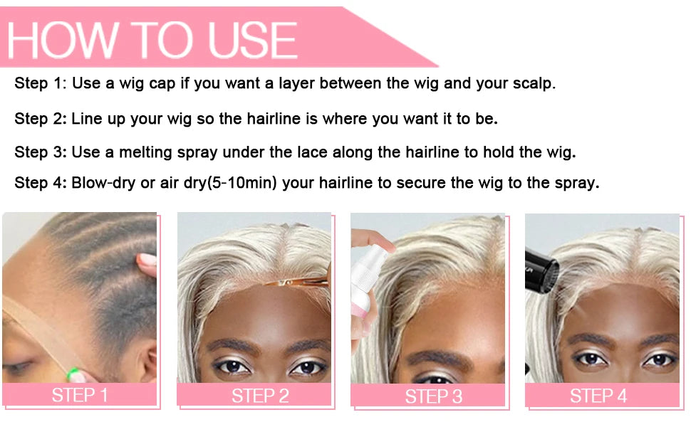 Wig Installation Kit – Melt Spray, Glue & Styling Tools