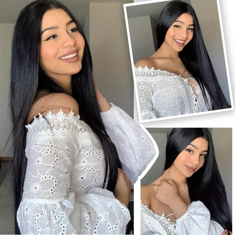Bone Straight Glueless Wig - 6x4 Lace