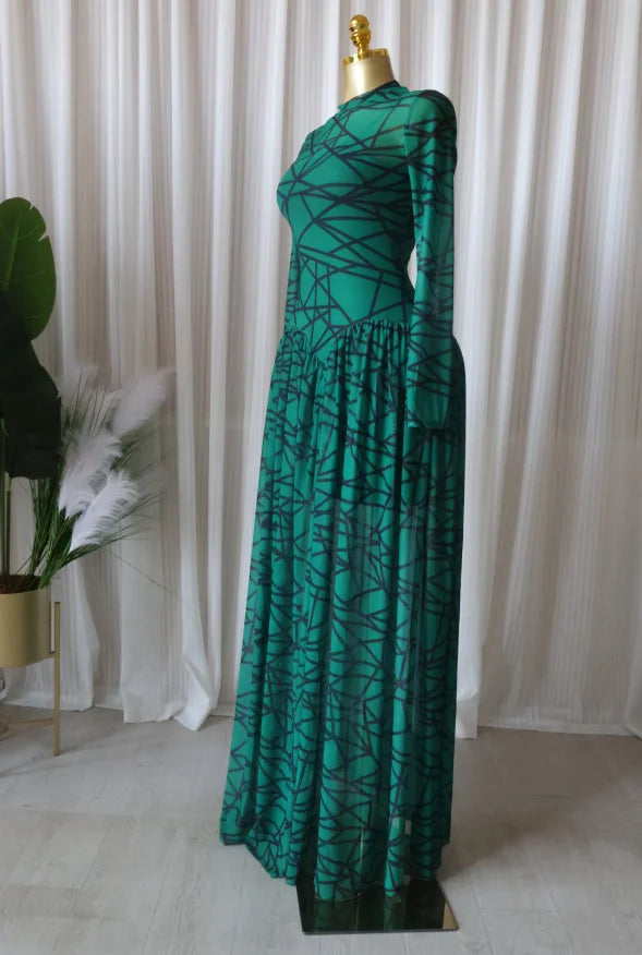 Printed Maxi Dress