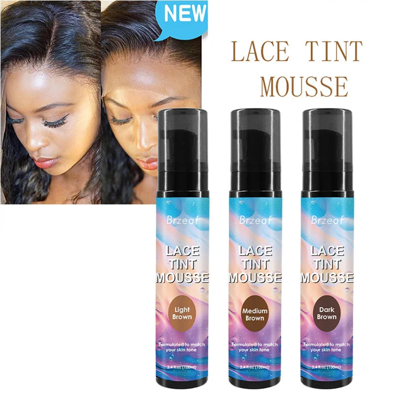 Lace Wig Styling Kit – Tint Spray, Mousse & Adhesive Collection