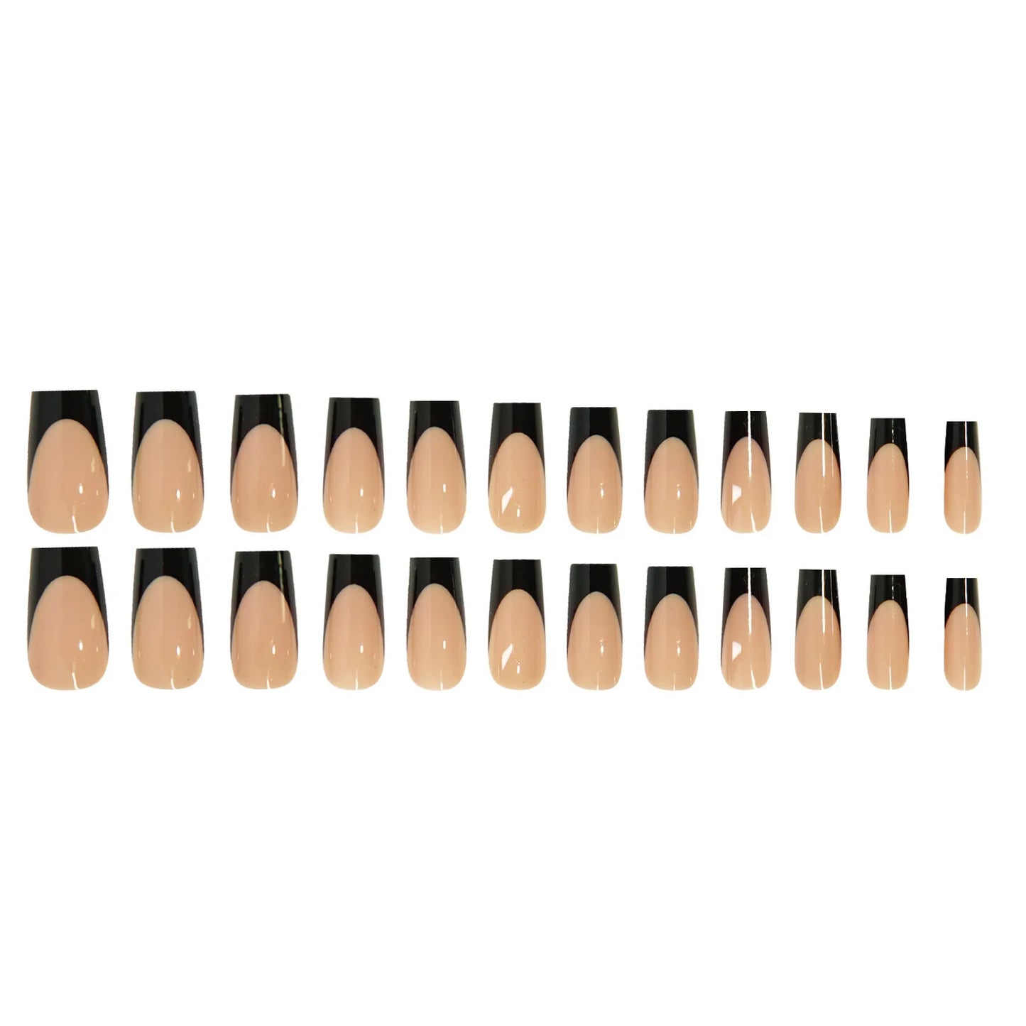 Bow Diamond Long Coffin Press-On Nails (24pcs)