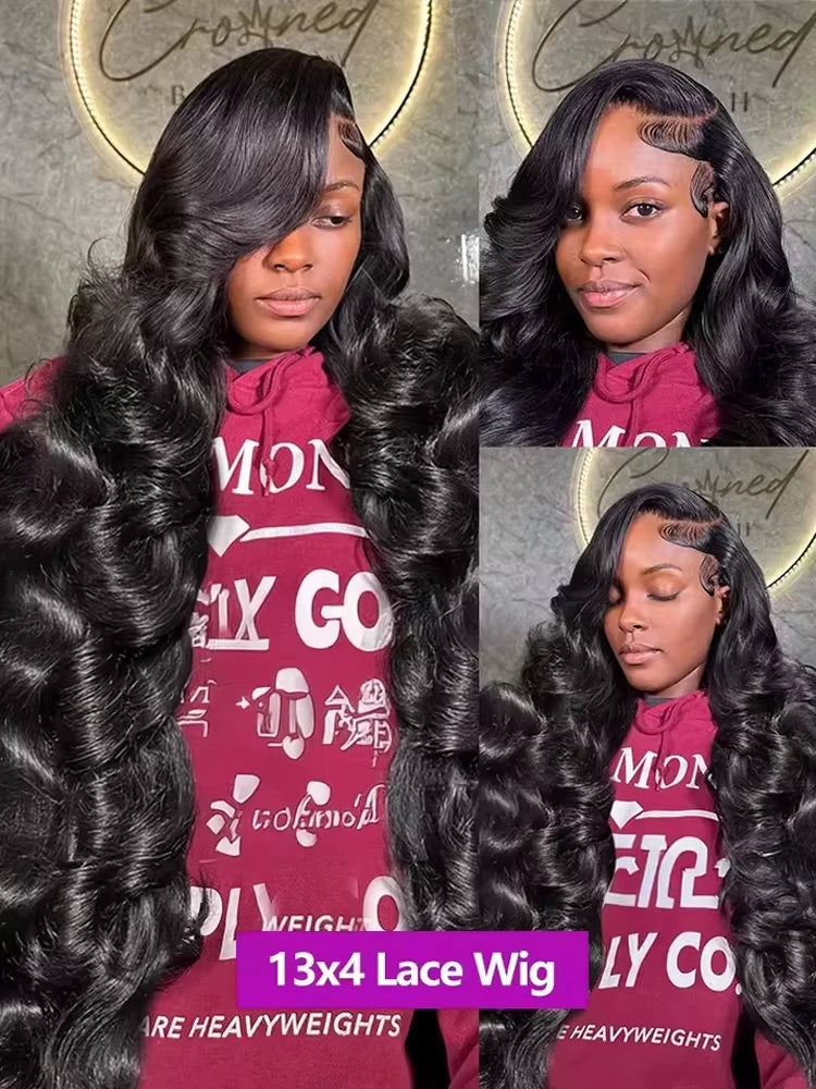 Luxe 30-40 Inch Body Wave Wig - 13x4/13x6 HD Lace Glueless Brazilian Hair