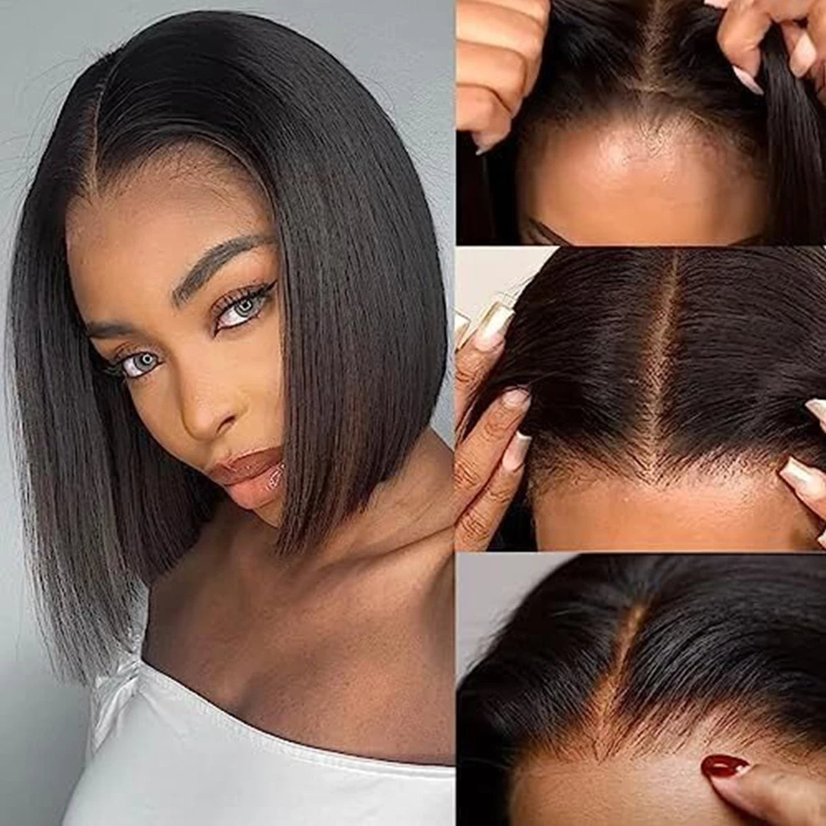 Straight Bob Wig - Glueless 4x4 Lace