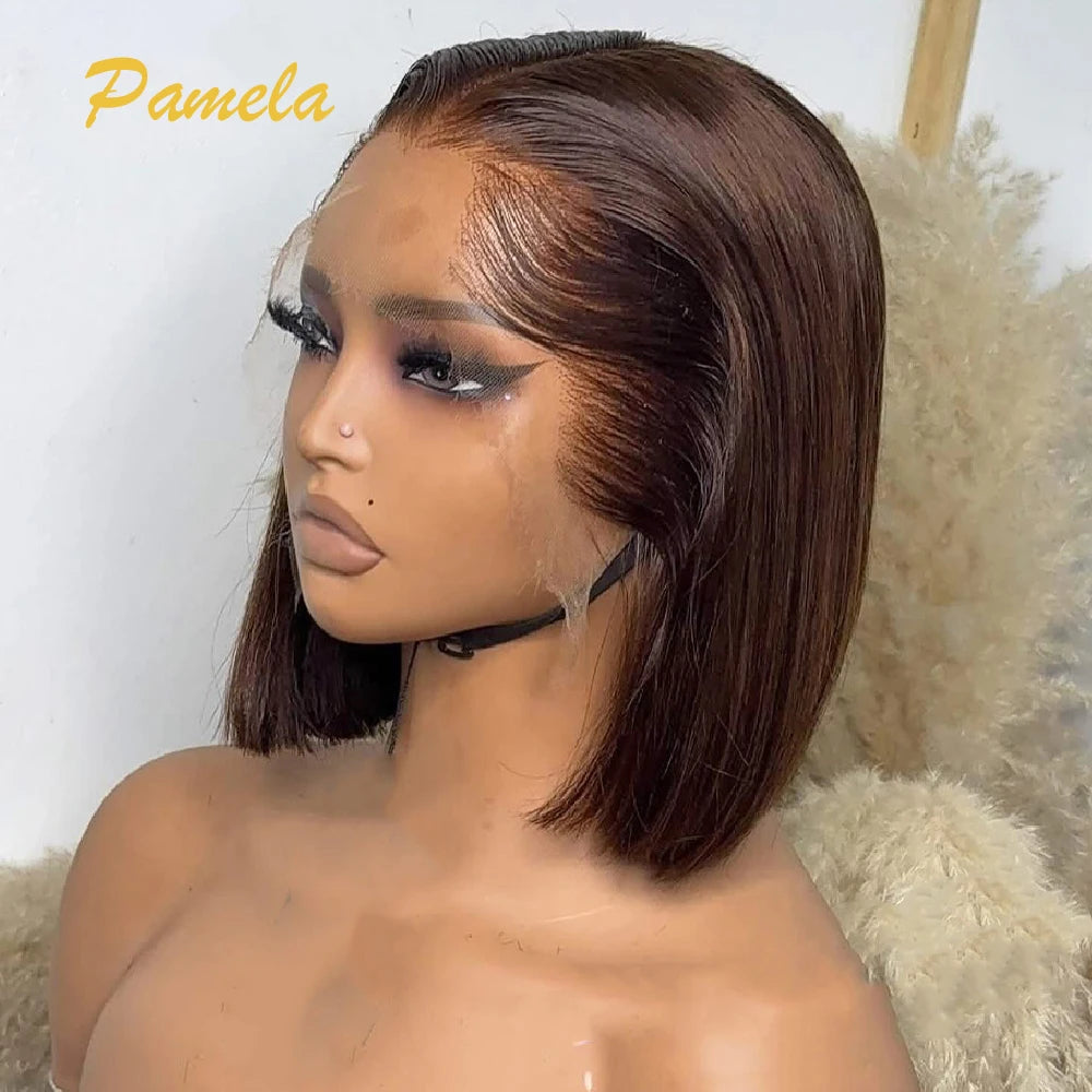 Lagos Hairline Bob Wig - Bone Straight 13x4 Lace Glueless 200-300% Density