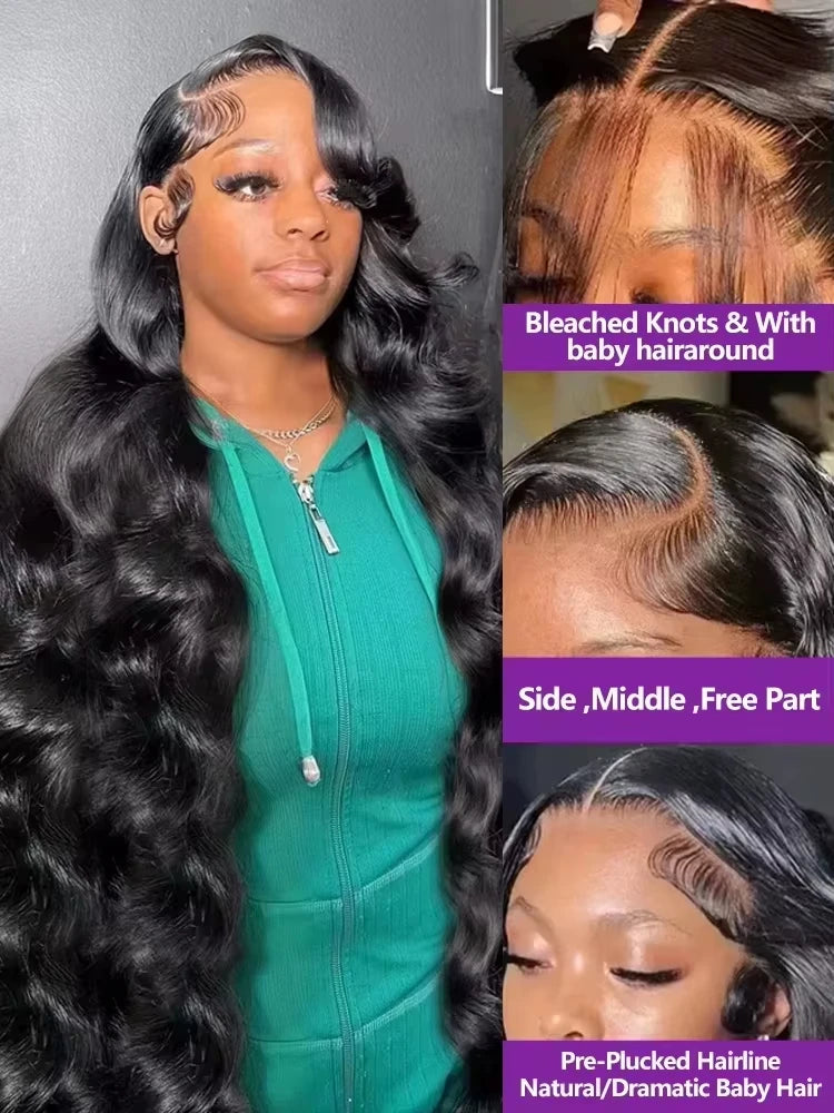 Luxe 30-40 Inch Body Wave Wig - 13x4/13x6 HD Lace Glueless Brazilian Hair
