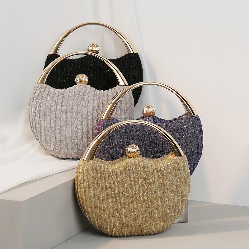 Shiny Diamond Tassel Clutch – Luxury Evening Handbag