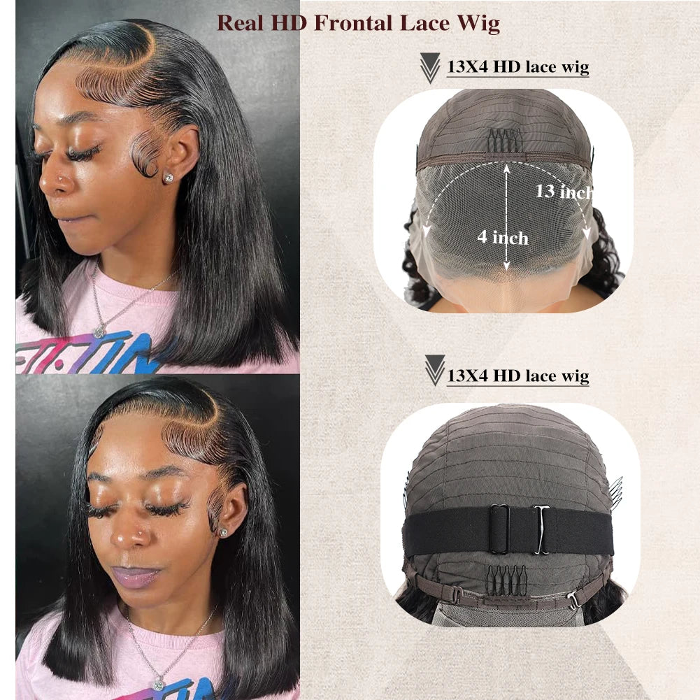 Glueless Ready-to-Wear Bob Wig - Human Hair