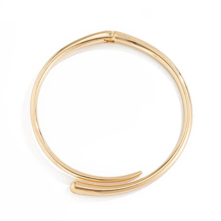 Punk Water Drop Bridal Set – Torques Choker, Cuff Bangle & Adjustable Rings