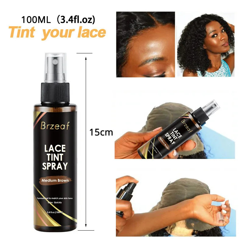 Lace Wig Styling Kit – Tint Spray, Mousse & Adhesive Collection
