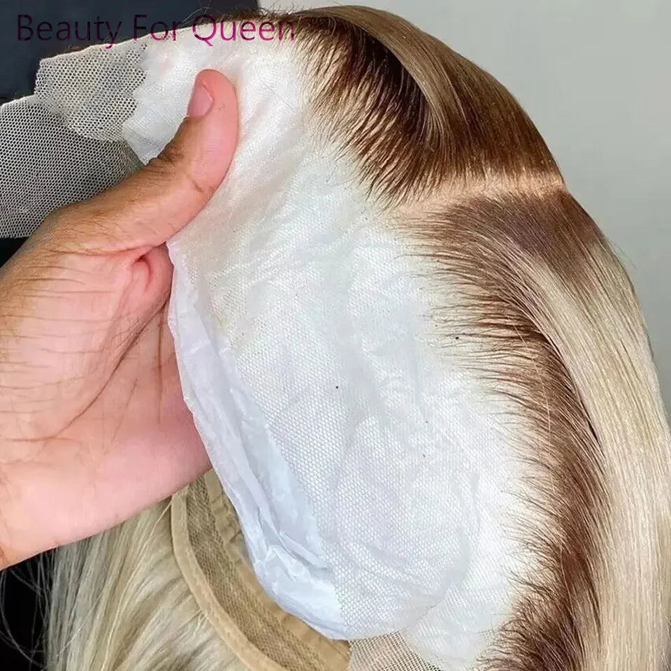 Ombre Blonde Short Bob Wig - 13x4/13x6 Lace Front 180% Density