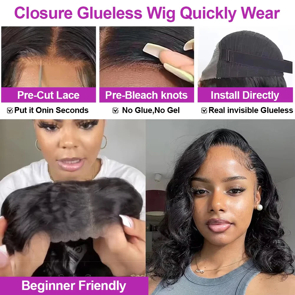 Body Wave Glueless Wear & Go HD Lace Frontal Wig