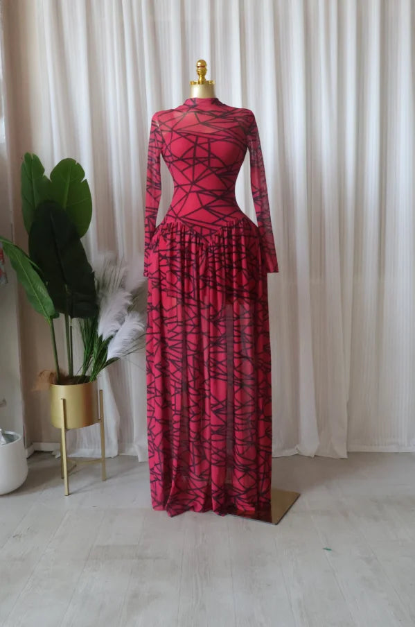 Printed Maxi Dress