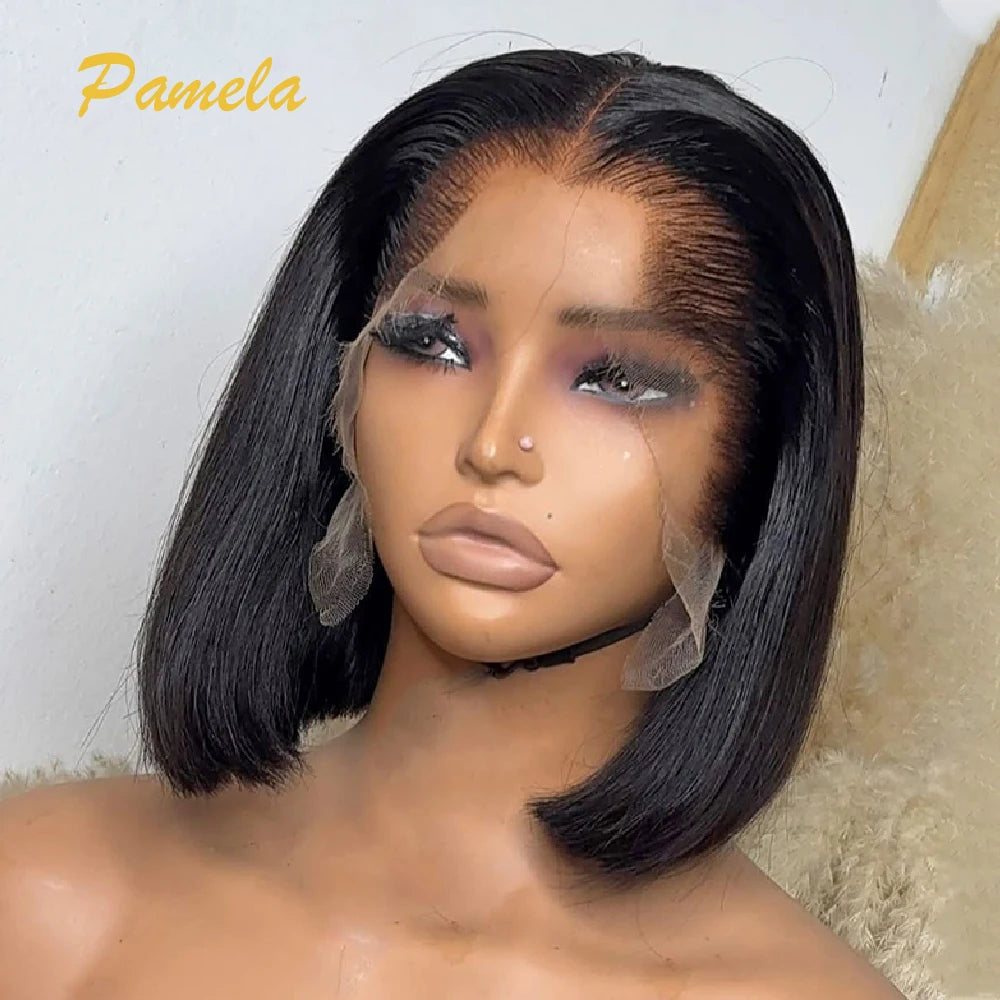 Lagos Hairline Bob Wig - Bone Straight 13x4 Lace Glueless 200-300% Density