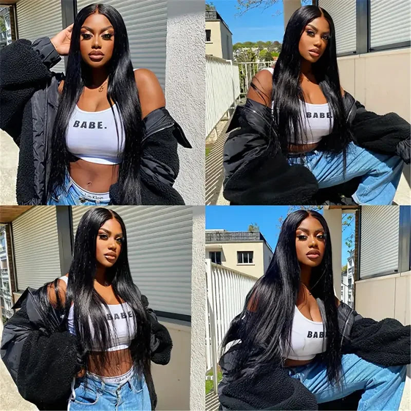 Bone Straight Glueless Wig - 6x4 Lace