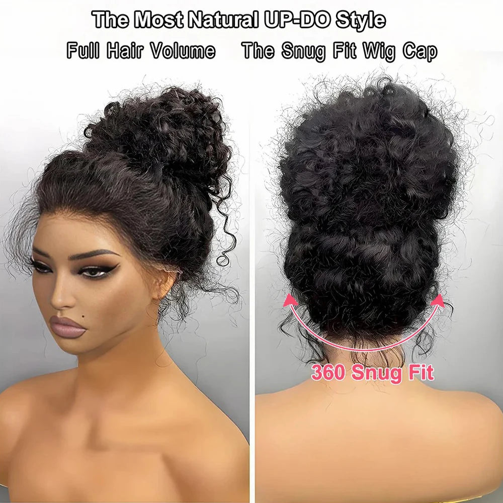 360 HD Full Lace Curly Wig - 100% Human Hair