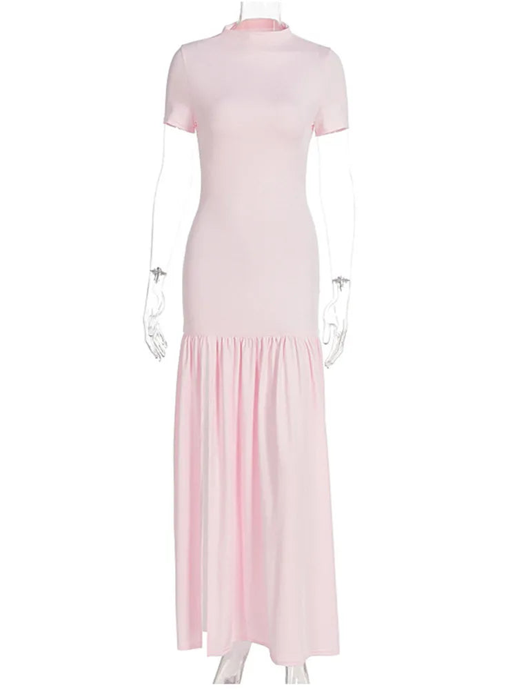 Ruffle Hem Maxi Dress