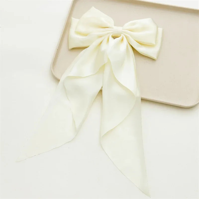 Jewelled Bow Spring Hair Clips – Korean-Inspired Glam Accessories