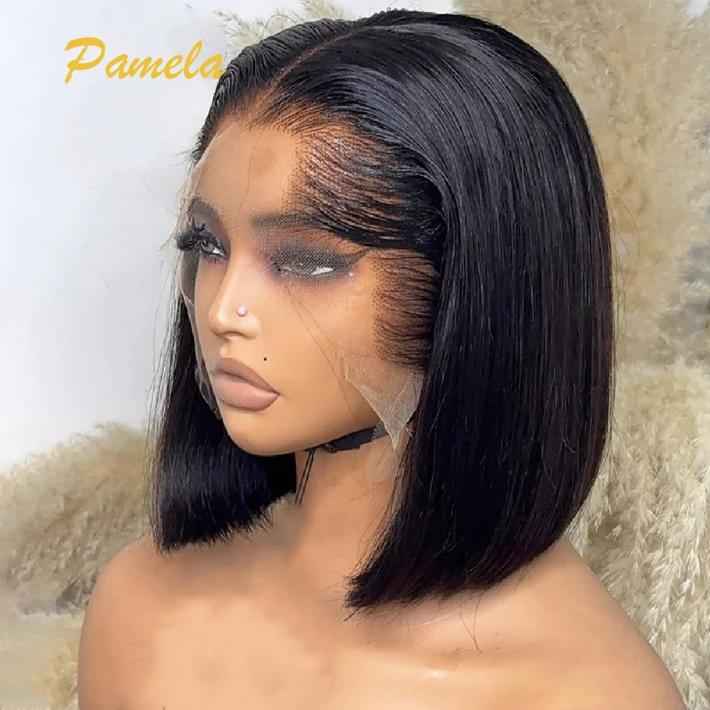 Lagos Hairline Bob Wig - Bone Straight 13x4 Lace Glueless 200-300% Density