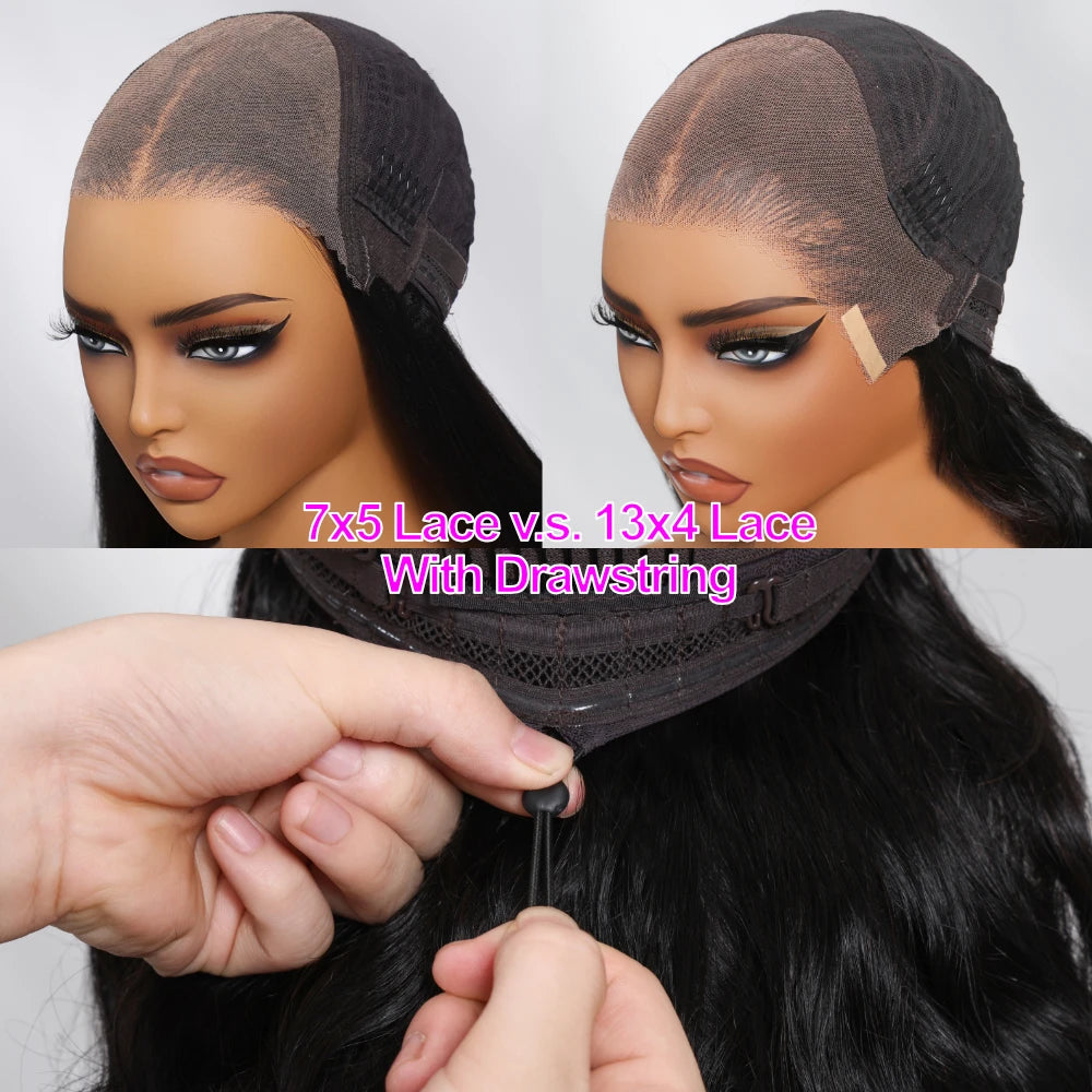 Yaki Straight Bob Wig - 7x5 & 13x4 Lace Pre Cut Glueless 150% Density