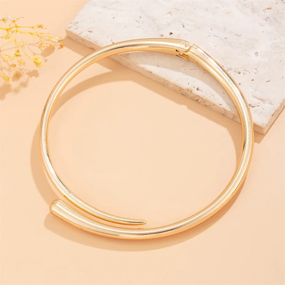 Punk Water Drop Bridal Set – Torques Choker, Cuff Bangle & Adjustable Rings