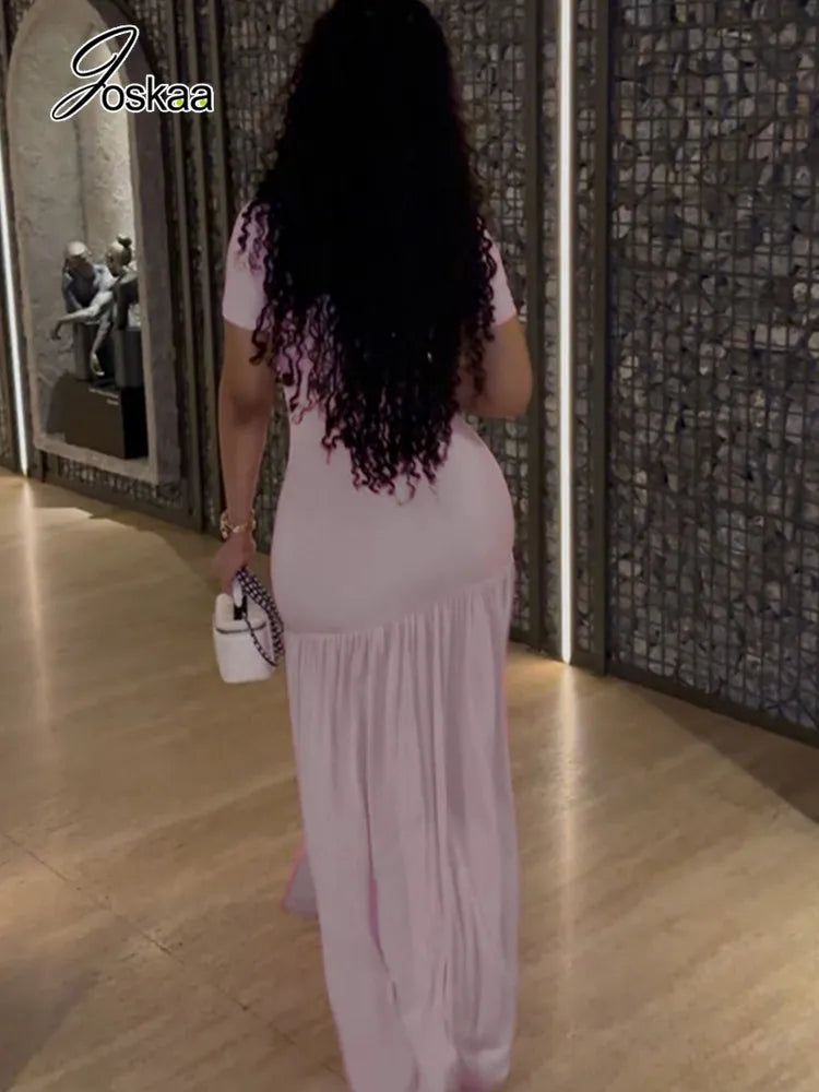 Ruffle Hem Maxi Dress