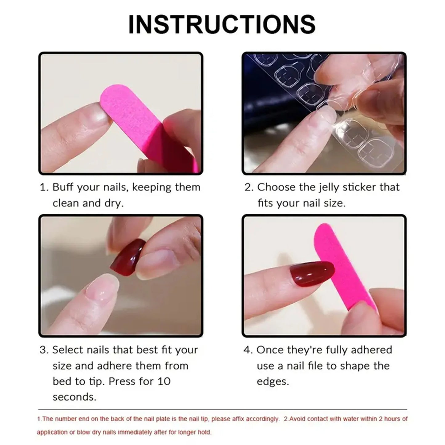 Glitter Bow Almond Press-On Nails – 24pcs Sweet Korean Style