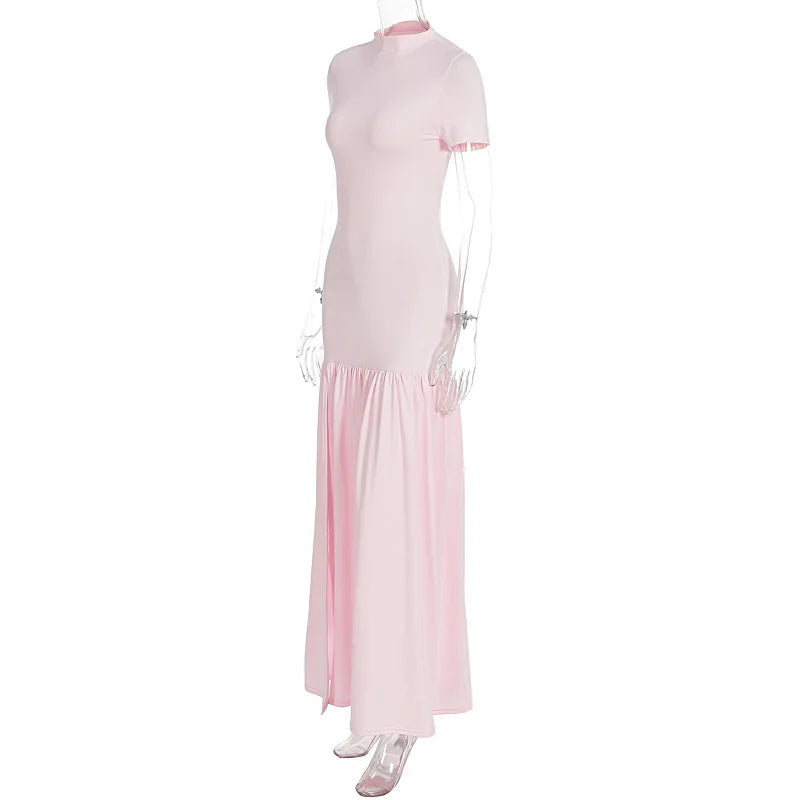 Ruffle Hem Maxi Dress